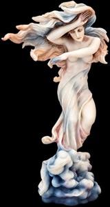 Detaljeret kunstfigur med bevægelse – vind-inspireret dekoration til hjemmet